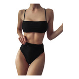 Traje De Baño O Para Mujer, Conjunto De Bikini De Encaje, Ro