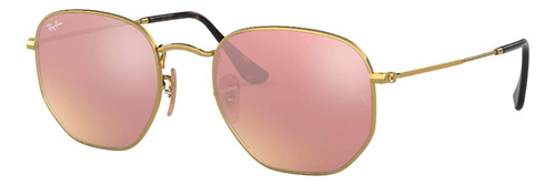 Ray Ban Rb3548n Hexagonall Dorado Rosa Espejo