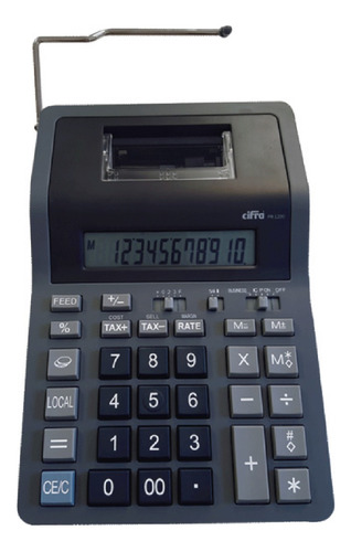 Calculadora Cifra Pr-1200 Con Impresor De 2.0 Líneas