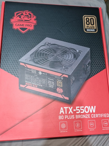 Fuente 550w 80 Plus Bronce Game Pro