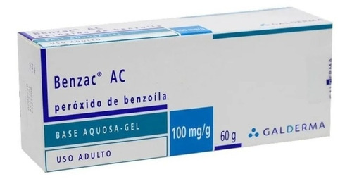 Benzac Ac 100mg/g 60g Peróxido Benzoíla Acne Espinha Momento De Aplicação Noite Tipo De Pele Acneica