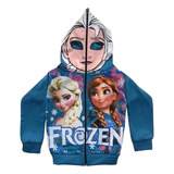 Jaqueta Moletom Blusa De Frio Casaco Frozen Infantil 