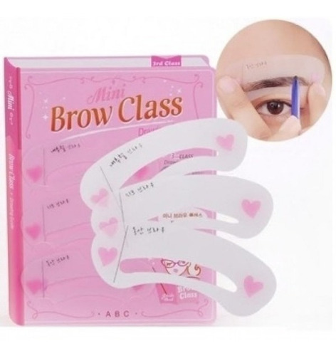 Stencil Plantilla Delineado De Cejas Mini Brow Class Promo