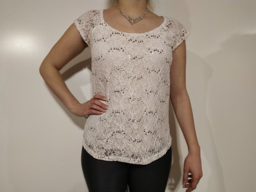 Blusa De Encaje Manga Japonesa Talles Grandes Talle 4,5,6,8