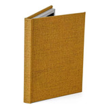 Livro Caixa Decorativo Minimalista Slim Mostarda - 33 X 25cm