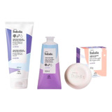 Kit Todo Dia Algodon Crema Corporal+crema Manos+jabon