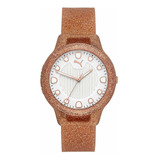 Reloj Mujer Puma P1002 Cuarzo 37mm Pulso Oro Rosa En