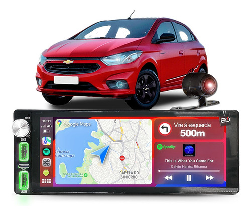 Som Multimídia Encaixe Radio Comum Universal Android Carplay