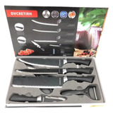 Kit De Facas Chef Para Cozinha E Churrasco Tesoura Ralador