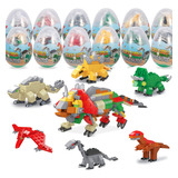 Mini Juegos Bloques Construcción 12 Juguetes Dinosaurio Bloq