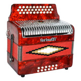 Acordeon Farinelli 3012farp Botones Fa Rojo Parrilla Metal 