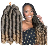 Cabelo Para French Braid 200g Pontas Onduladas 60 Cm