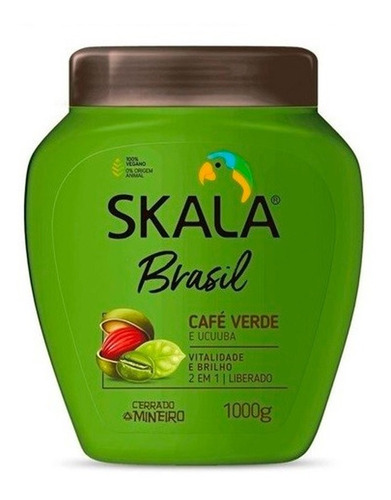 Skala Mascara Baño De Crema Brasil Cafe Verde Co Wash X 1 Kg