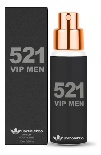Perfume 521 Vip Men Masculino Ref. Importada 15ml Bortoletto