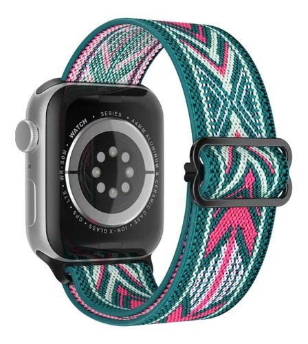 Correa Elástica Nylon Para Apple Watch 42 44 45 49mm Ultra