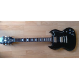 EpiPhone Sg 400 Negra + Funda Y Correa Snake - Gran Oferta !