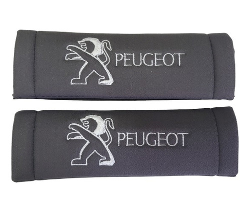 Funda Cubre Cinturon De Seguridad Absorbente Logo Peugeot