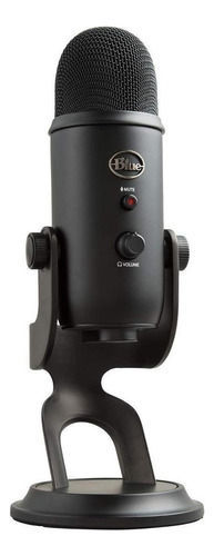 Micrófono Blue Yeti Condensador Omnidireccional Color Negro