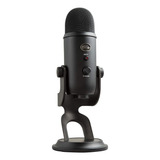 Micrófono Blue Yeti Condensador Omnidireccional Color Blackout