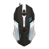 Mouse Gamer Rebelion 2400 Dpi Led Rgb Retroiluminado