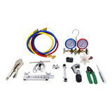 Kit Herramientas Refrigeración N°10 Manifold R22 R12 R134