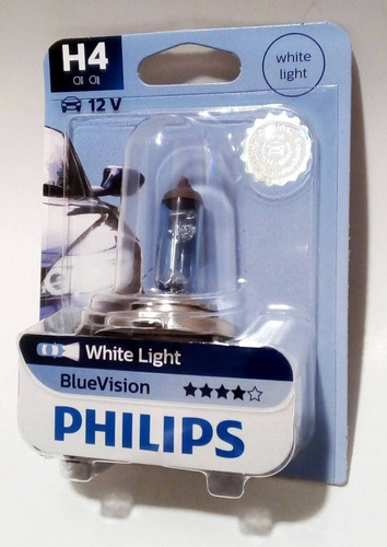 Ampolleta H4 12v 60/55w Bluevision Luz Dia Philips C/u