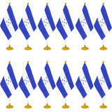 Mini Banderas Wxtwk, Poliéster, Honduras, C/base, 12 Piezas
