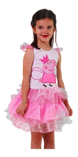 Disfraz Peppa Pig Chanchita Cerdita Vestido