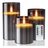  Velas Sin Llama Realistas Con Control Remoto Decoracion X3