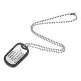 Collar Militar Alerta Medica Identidad Grabado Personalizado