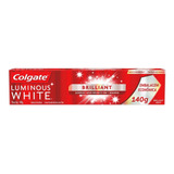 Colgate Crema Dental Luminous White Blanco Brillantes 140g