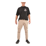 Pantalon Cargo Hombre Gabardina Jogger Cargo Mom Michigan