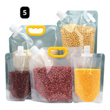 Kit 5 Sacos P/ Armazenar Grãos Arroz Feijão Alimentos