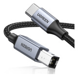 Ugreen Cable De Impresora Usb C De 3 Pies, Usb B A Usb C, Ca