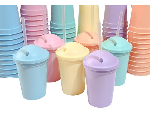 Vasos Souvenir Pastel Mil Ideas (15 Unidades)