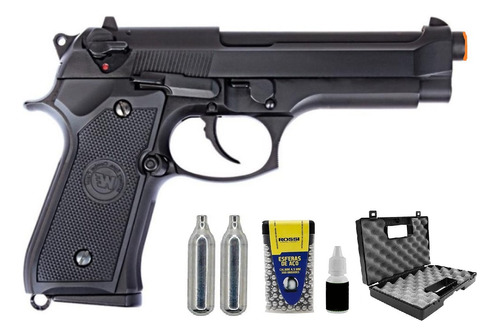 Airgun Pistola We Beretta M92 Black Preta Co2 4.5mm