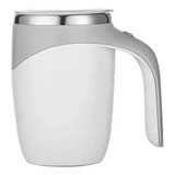 Caneca Térmica Copo Magnética Mixer Café Inox Misturador Cor Branco Liso