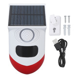 Alarma Solar Exterior Alimentada Por Sensor De Movimiento, S