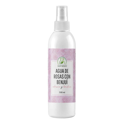 Agua de Rosas Productos Mart Mexico Tónico Facial Floral Hidratante 500ml | Meses sin interés