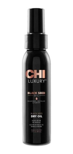 Chi Luxury Black Seed Blow Dry Oil 89ml  Seda Aceite En Seco