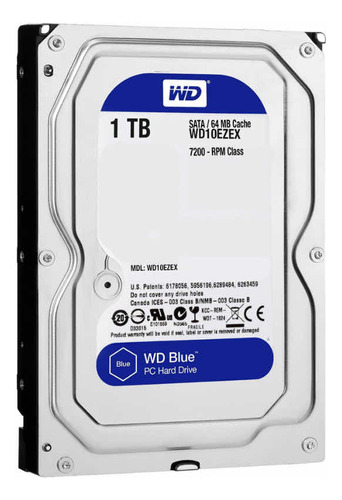 Disco Rigido 1tb Western Digital Blue Sata3 7200rpm 64mb