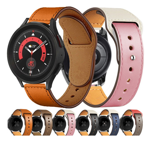 4 Correas De Piel Para Samsung Galaxy Watch 6 5 4 Active 2