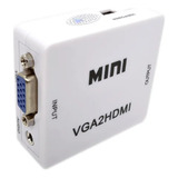 Convertidor Adaptador Caja Vga A Hdmi + Salida De Audio 