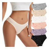 Pack De 6 Calzoncillos Hipster Sin Costuras Bikini Sexy