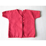 Camisetas En Bayetilla Roja Para Bebe Set X 3 Unidades