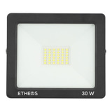 Reflector Led Alta Potencia 30w 220v Ip65 Reemplaza 250w Color De La Carcasa Negro Color De La Luz Blanco Frío