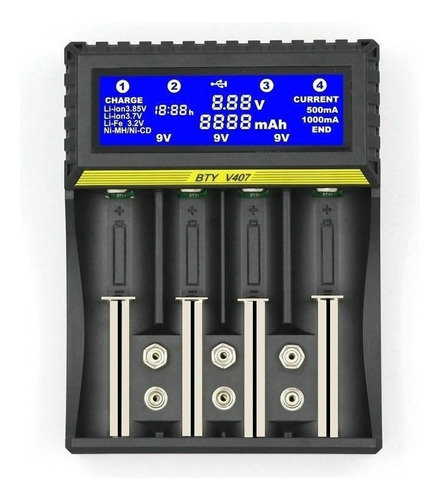 Carregador De Bateria Multifuncional 18650 Bateria De Íon D