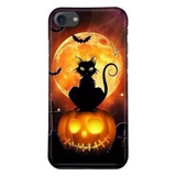 Funda Celular Gato Negro Halloween Calabaza Todos Los Cel *