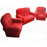 Juego De Living Sillon Vyz 2 Cuerpos Con Individuales