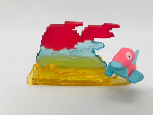 Porygon Pokemon Mini Diorama Action Figure - Pronta Entrega